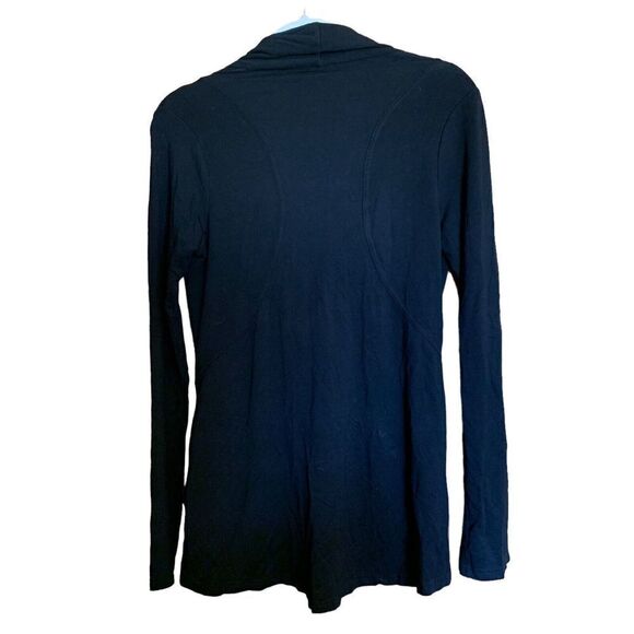 Market & Spruce Womens Size Small Black Zipper Sweater Long Sleeve Jacket - Picture 4 of 6